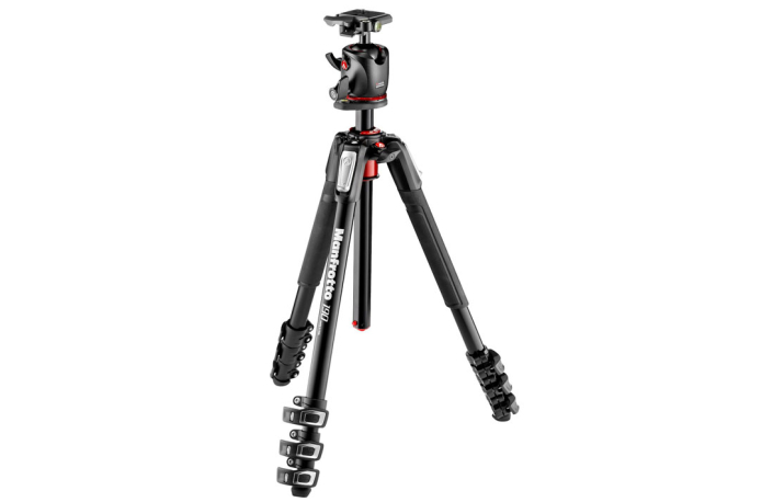 Manfrotto MK190XPRO4-BHQ2 Alu Stativ QPL mit XPRO Kugelkopf, 4 Segmente