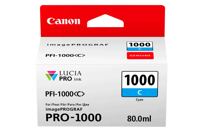 Canon PFI-1000 cyan 80ml Tinte für Canon imagePROGRAF PRO-1000