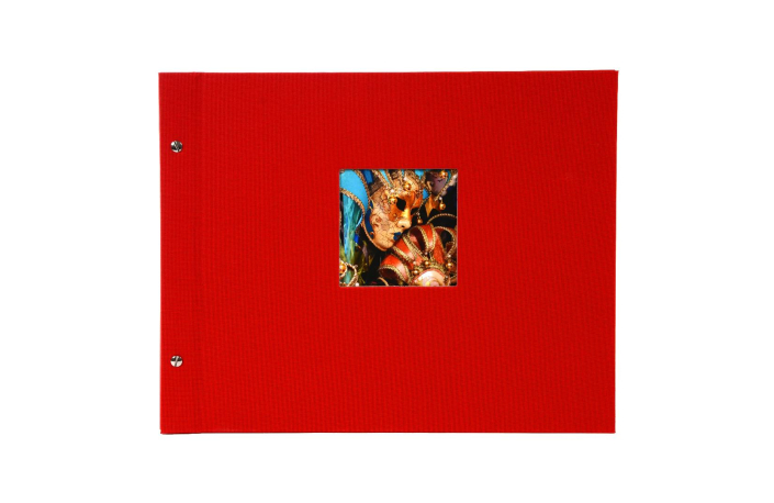 Goldbuch Schraubalbum Bella Vista 39x31, weiße Seiten rot