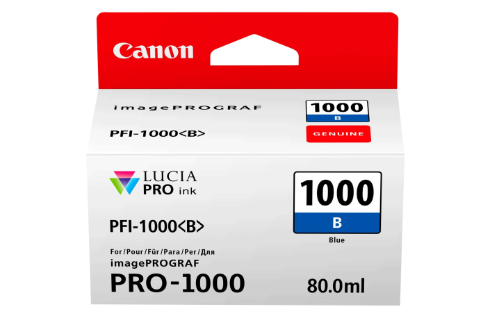 Canon PFI-1000 blau 80ml Tinte für Canon imagePROGRAF PRO-1000