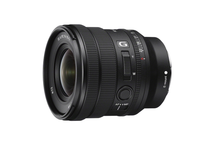 Sony SEL FE PZ 16–35 mm F4 G Premium-Weitwinkel-Vollformatobjektiv der G-Serie mit Powerzoom