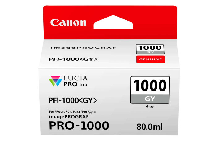Canon PFI-1000 grau 80ml Tinte für Canon imagePROGRAF PRO-1000