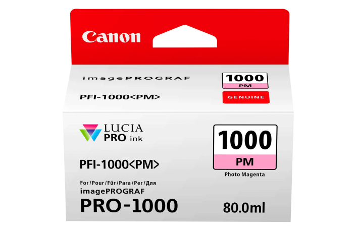 Canon PFI-1000 foto-magenta 80ml Tinte für Canon imagePROGRAF PRO-1000