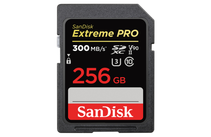 SanDisk 256 GB SDXC ExtremePro 300MB/s V90 UHS-II