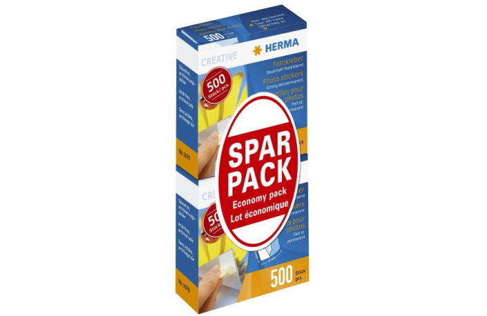 Herma Sparpack Fotokleber Doppelpack 2x500Stk