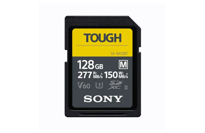 Sony SDXC-Karte 128GB Cl10 UHS-II U3 V60 TOUGH, 277/150 MB/s
