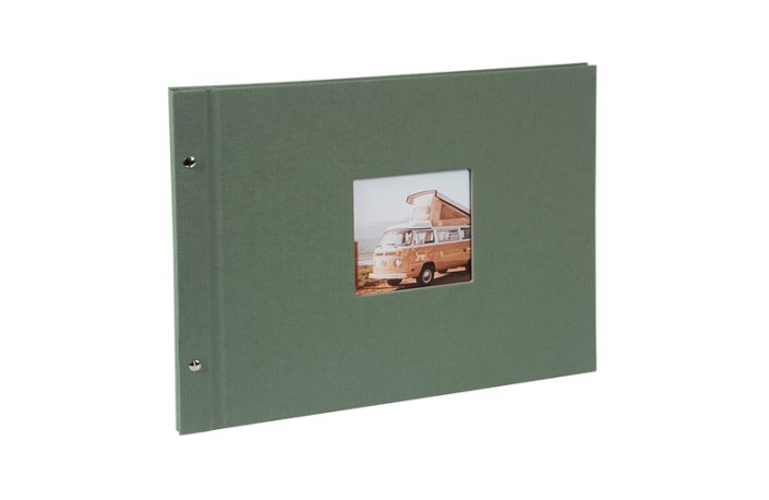 Goldbuch Schraubalbum Bella Vista 39x31, 40 weiße Seiten artischocke