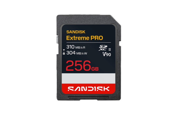 SanDisk 256 GB SDXC Extreme PRO R310MB/s W304MB/s, UHS-II V90