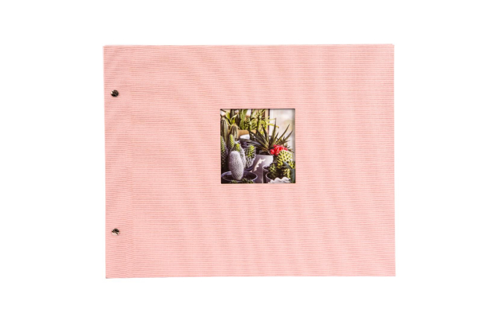 Goldbuch Schraubalbum Bella Vista 39x31, schwarze Seiten rosé