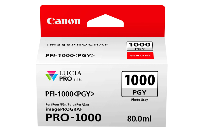 Canon PFI-1000 photograu 80ml Tinte für Canon imagePROGRAF PRO-1000