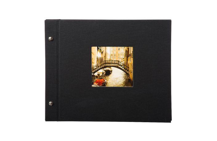 Goldbuch Album Bella Vista 30x25cm schwarz, 40 weiße Seiten