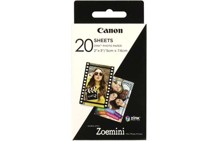 Canon Papier ZP-2030 20 Blatt Zink Papier für Zoemini