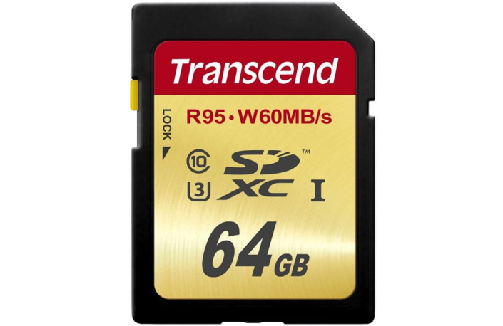 Transcend SDXC-Card  64GB Class10 UHS-1 U3 R 95/W 60MB/s