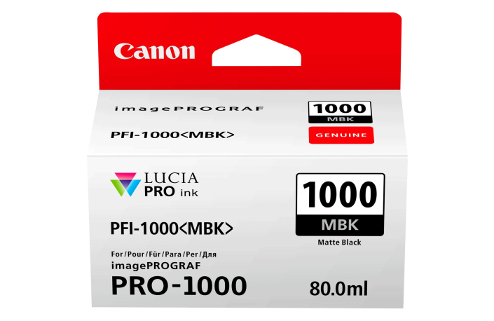 Canon PFI-1000 mbk 80ml Tinte für Canon imagePROGRAF PRO-1000