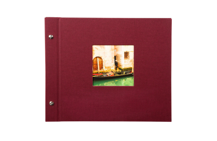 Goldbuch Schraubalbum Bella Vista 30x25 Bordeaux, 40 Schwarze Seiten