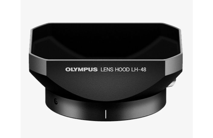 Olympus Gegenlichtblende LH-48 (für M. Zuiko 12mm) schwarz Metall