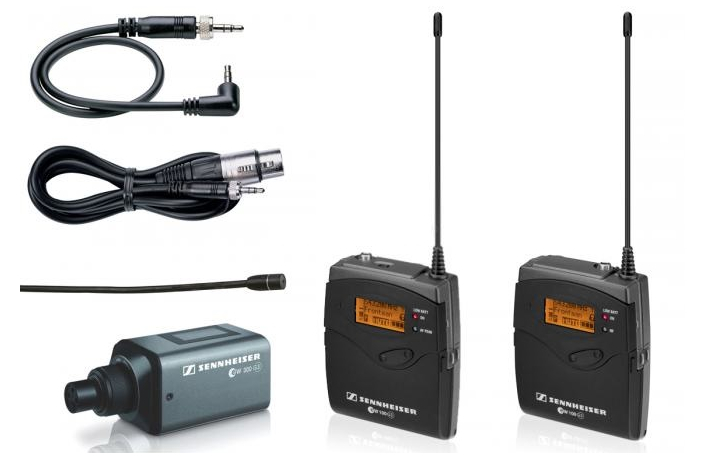 Sennheiser EW 100 ENG A G3 P48 Profi-Set SKP-300 Mikroport Set mit Ansteckmikro und Plug On Sender