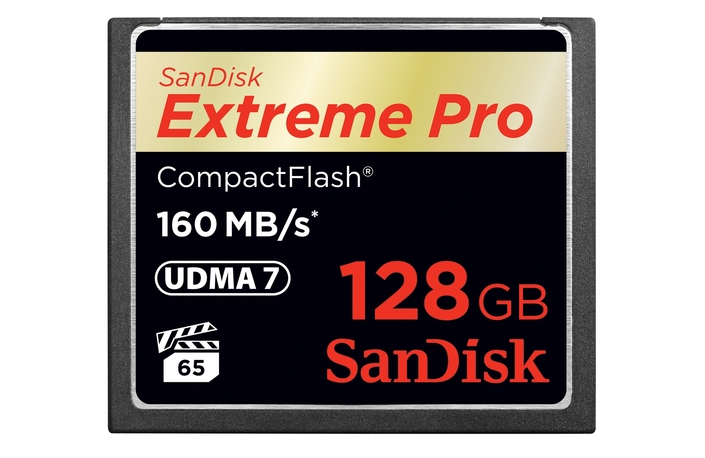 SanDisk CF-Card 128 GB Extreme Pro UDMA 160MB/s