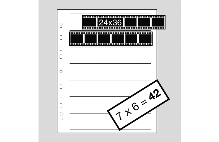 Kaiser Neg.-Ablageblätter P 35mm 7x6 100Bl