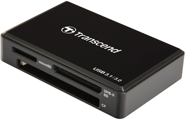 Transcend Lesegerät All-in-1 UHS-I Multi-Card RDC8, USB 3.1 Gen.1 schwarz