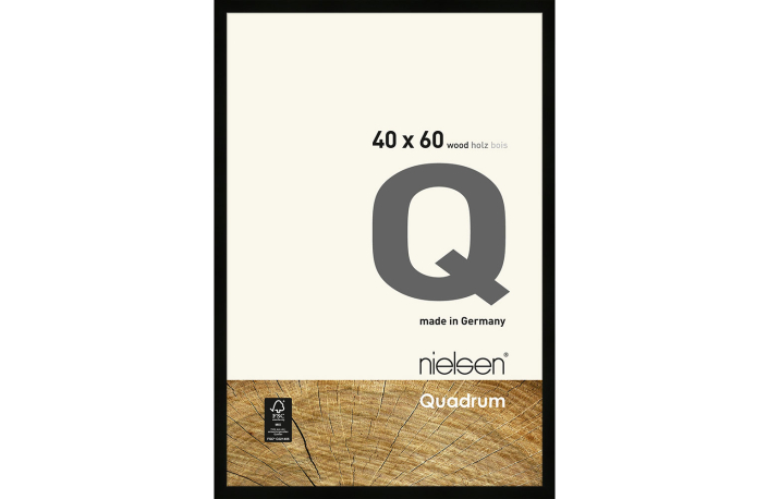 Nielsen Holz Rahmen Quadrum 40x60 schwarz