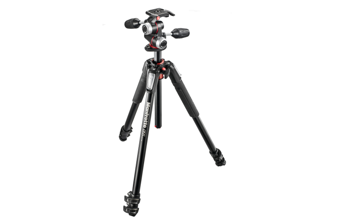 Manfrotto Aluminium Stativ Set mit 3-Wege-Neiger (MK055XPRO3-3W)