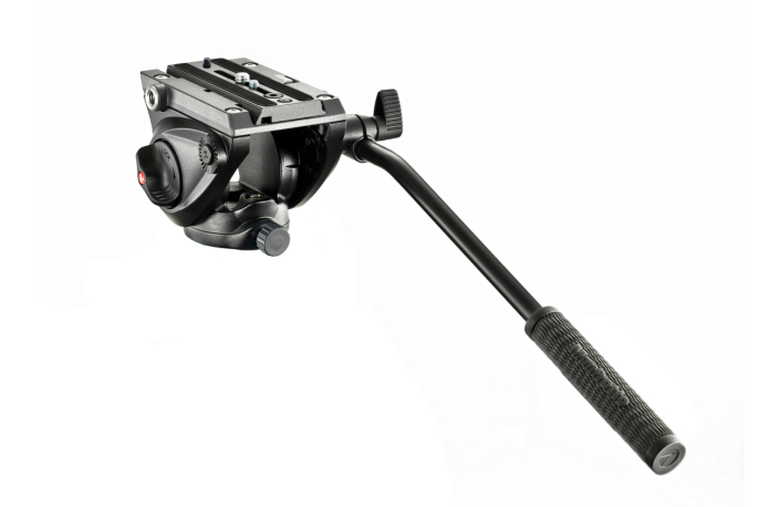 Manfrotto MVH500AH Video-Fluid-Neiger, flache Basis