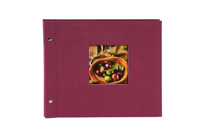 Goldbuch Schraubalbum Bella Vista 30x25, weiße Seiten fuchsia