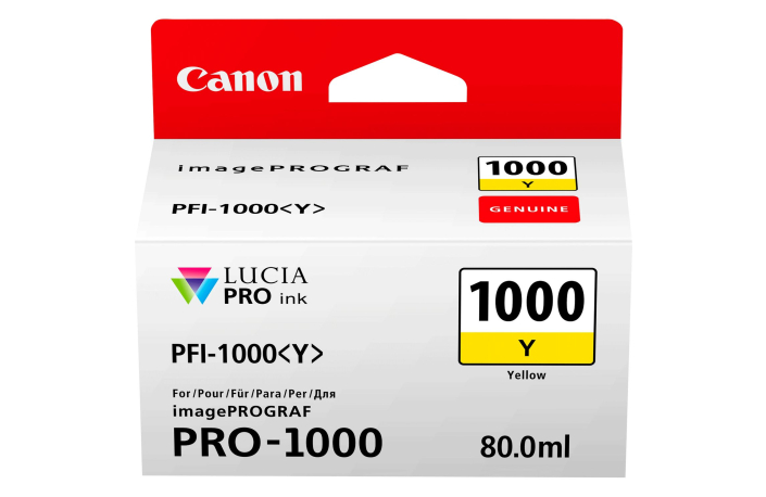 Canon PFI-1000 yellow 80ml Tinte für Canon imagePROGRAF PRO-1000