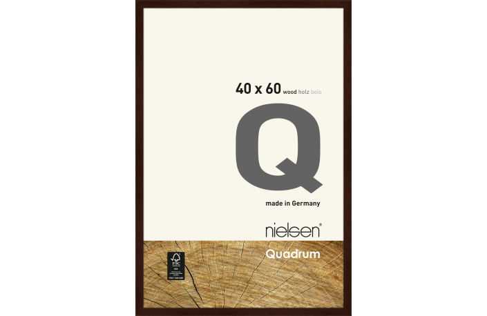 Nielsen Holz Rahmen Quadrum 40x60 wengé