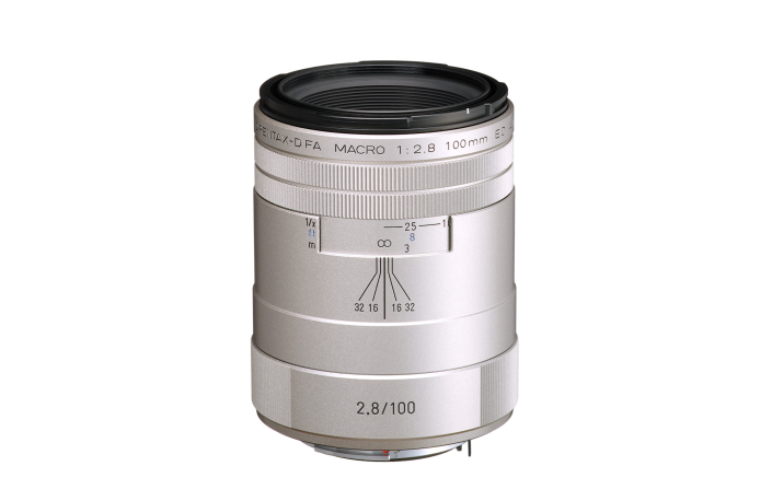 Pentax 100 mm / 2.8 WR Makro HD D FA AW silber