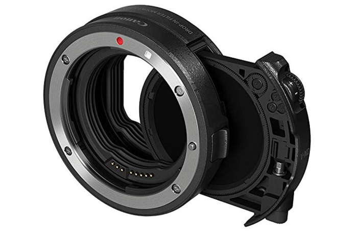 Canon EF-EOS R Adapter mit Graufilter Einsteckfilter (V-ND)