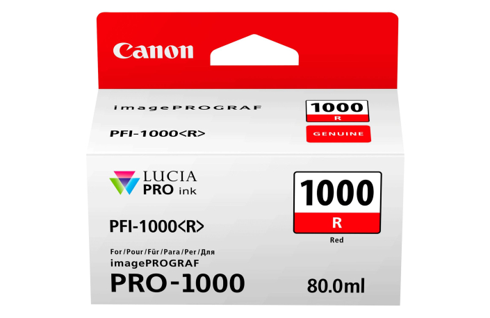 Canon PFI-1000 red 80ml Tinte für Canon imagePROGRAF PRO-1000