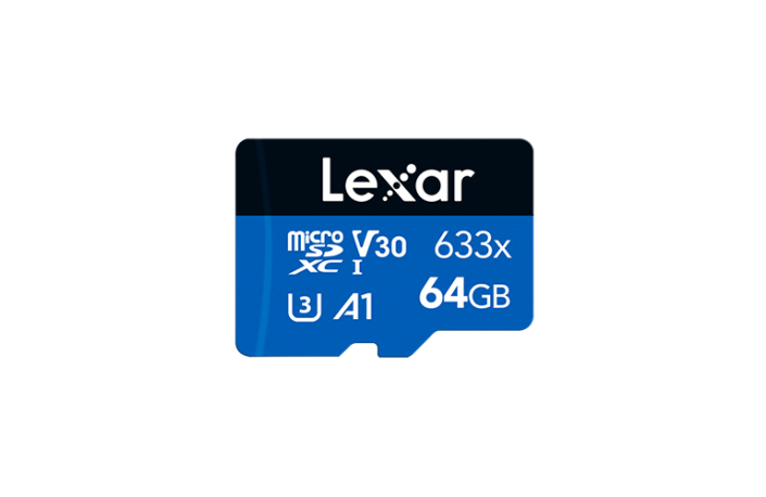 Lexar Micro SD-Card 64 GB SDXC 633x 45MB/S UHS-I U3