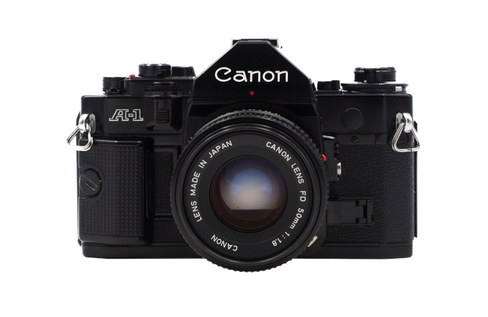 Canon A-1 + FD 50mm 1,8 - gebraucht
