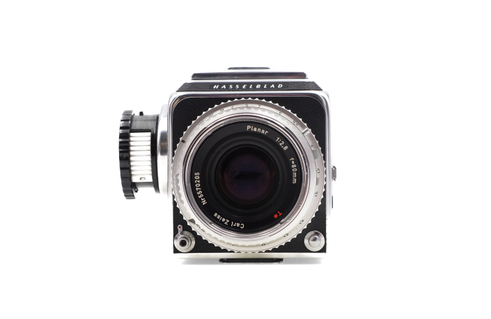 Hasselblad 500 C/M chrome + Planar 80mm2,8 T*+ A12 + TTL-Prisma - gebraucht