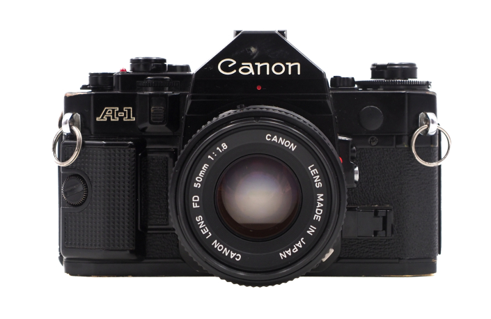 Canon A-1 + FD 50mm 1,8 - gebraucht