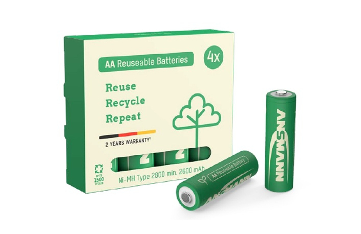 Ansmann GREEN-PRO NiMH-Akku Mignon 4er Blister Typ 2800
