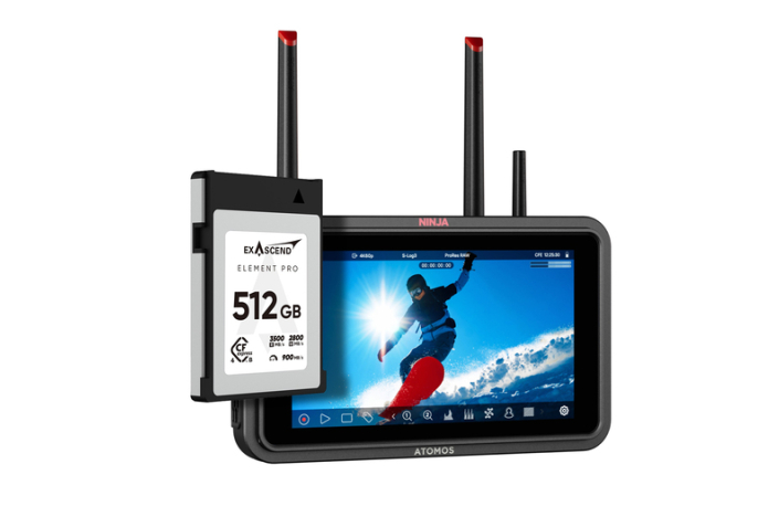 Atomos Ninja TX Element Pro Bundle HDR Monitor/Recorder + CFexpress 512GB