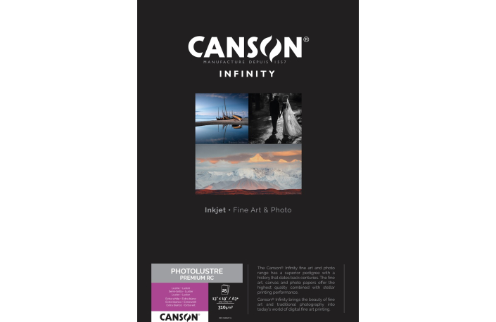 Canson INFINITY - PhotoLustre Premium RC - A3+ / 25 Blatt 310g RC