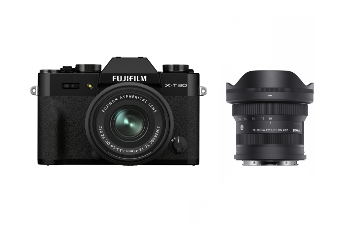 Fujifilm X-T30 II schwarz + Sigma 10-18 F2.8 + XC 15-45mm F3.5-5.6 OIS PZ