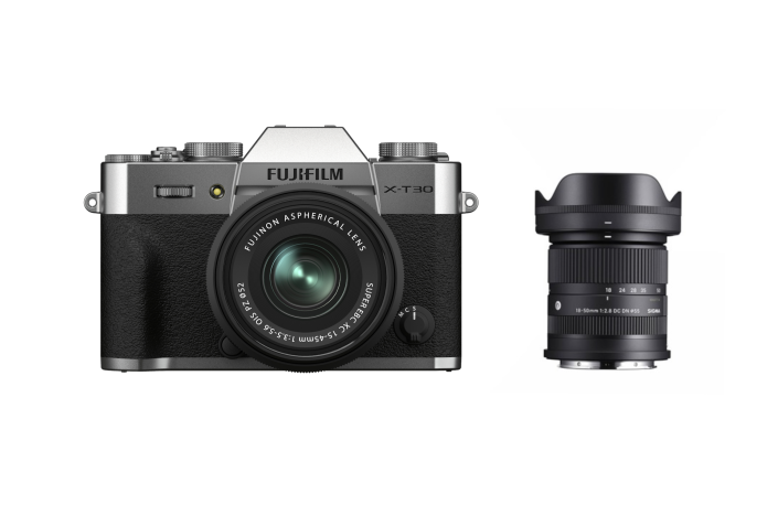 Fujifilm X-T30 II silber + Sigma 18-50 F2.8 + XC 15-45mm F3.5-5.6 OIS PZ