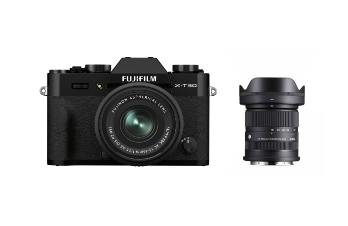Fujifilm X-T30 II schwarz + Sigma 18-50 F2.8 + XC 15-45mm F3.5-5.6 OIS PZ