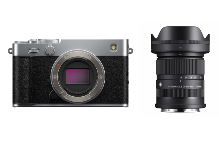 Fujifilm X-E5 Gehäuse silber + Sigma AF 18-50mm F2.8 DC DN [C] Fuji F/X Mount