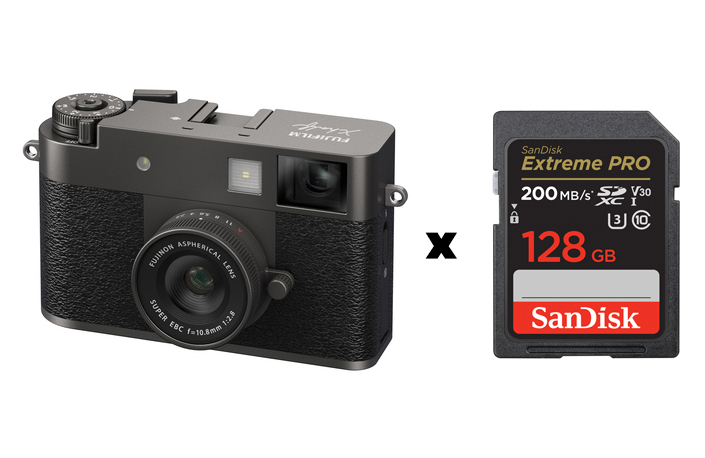 FUJIFILM X-HF1 anthrazit (X half) + SanDisk Extreme PRO 128GB SDXC UHS-I V30 200MB/s