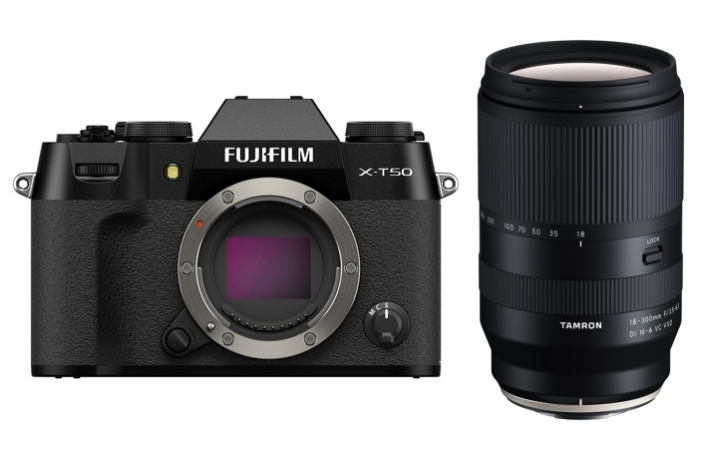 Fujifilm X-T50 schwarz Gehäuse Kit + Tamron AF 18-300mm F/3.5-6.3 Di III-A VC VXD