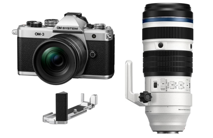 OM System OM-3 Kit + 12-45/4.0 PRO + 50-200/2.8 ED IS PRO + Leofoto L-Halterung  + gratis Akku + 5 Jahre Garantie