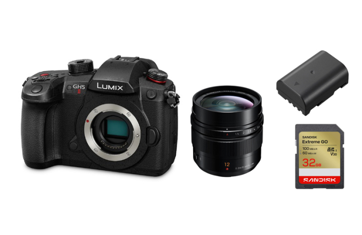 Panasonic Lumix DC-GH5 II + Lumix G 12 mm F1,4 + BLF 19E + SanDisk Extreme GO 32 GB