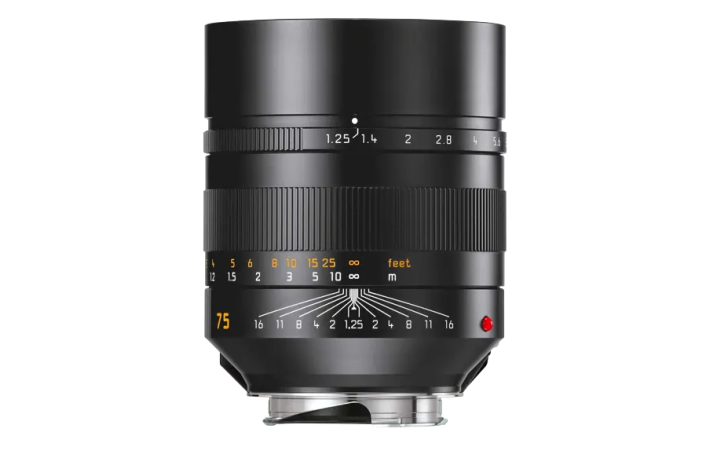 Leica Objektiv NOCTILUX-M 1:1.25/75 ASPH., schwarz eloxiert