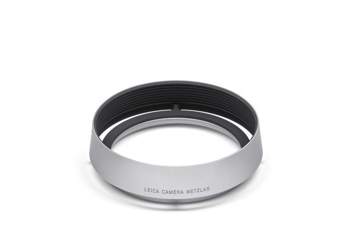 Leica Gegenlichtblende Q3, rund, Aluminium, silbern eloxiert